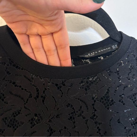 Zara lace swing long sleeve top - Picture 10 of 12
